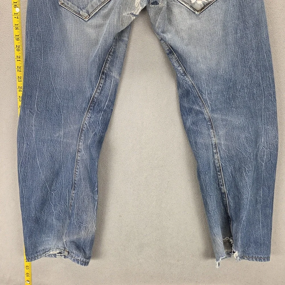VTG Levis Engineered Jeans Mens Blue Buckle Back Twisted Button Fly Fits 33x30